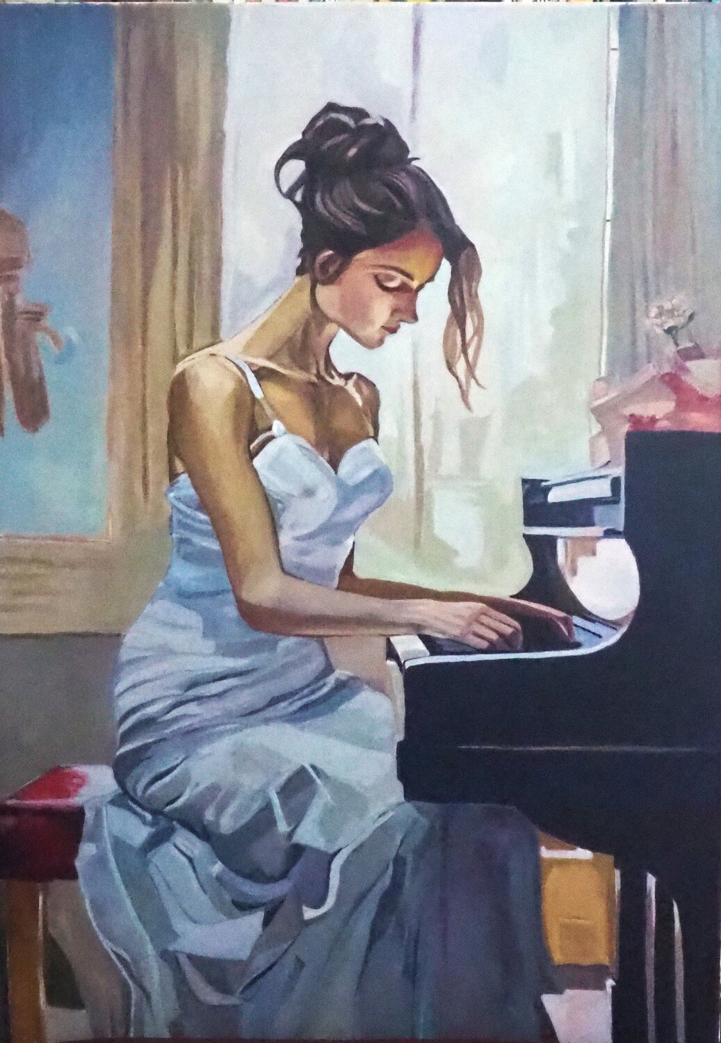 Il Maestro è nell'Anima Luigi Abbiati Original painting for sale