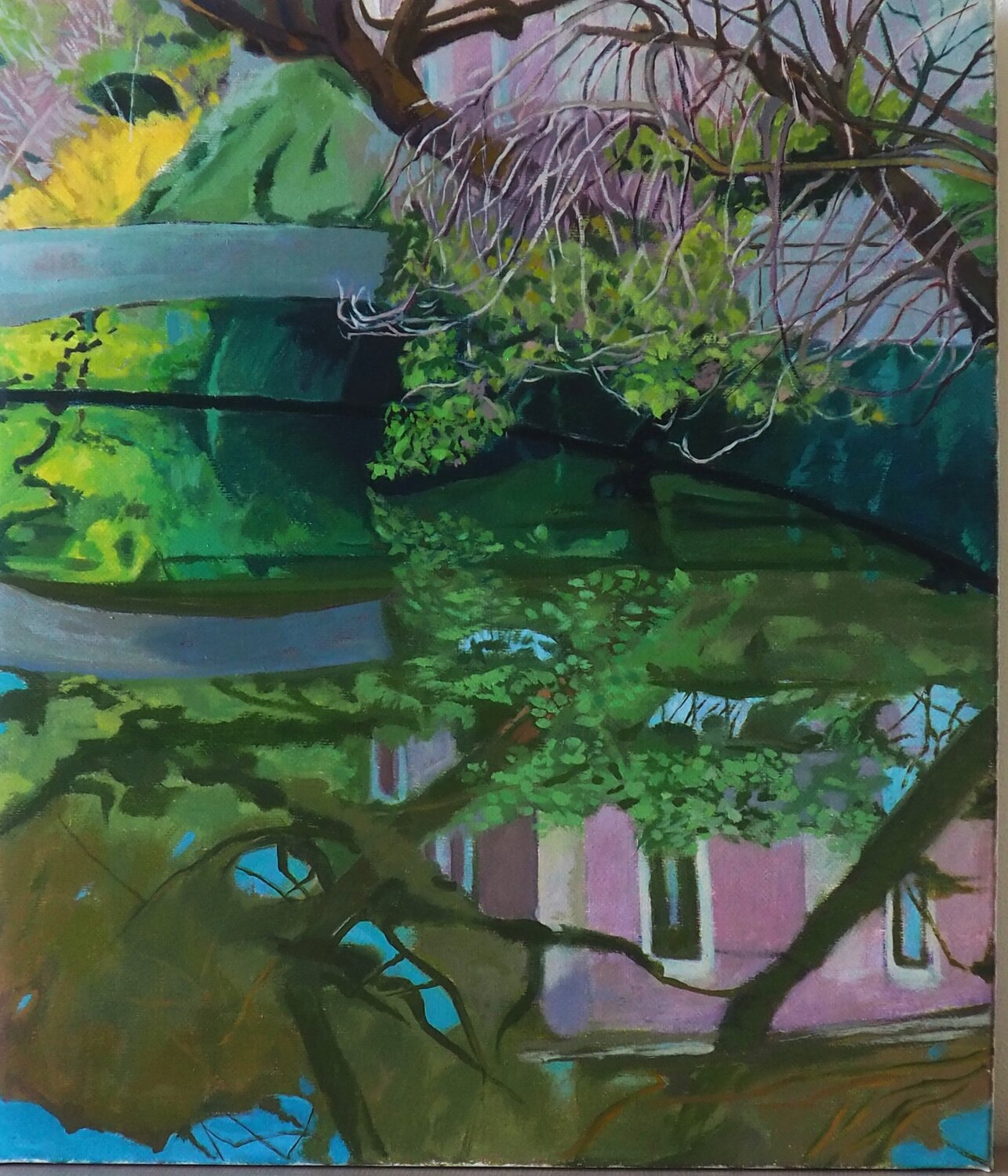 Il Ponte Sul Naviglio Luigi Abbiati Original painting for sale