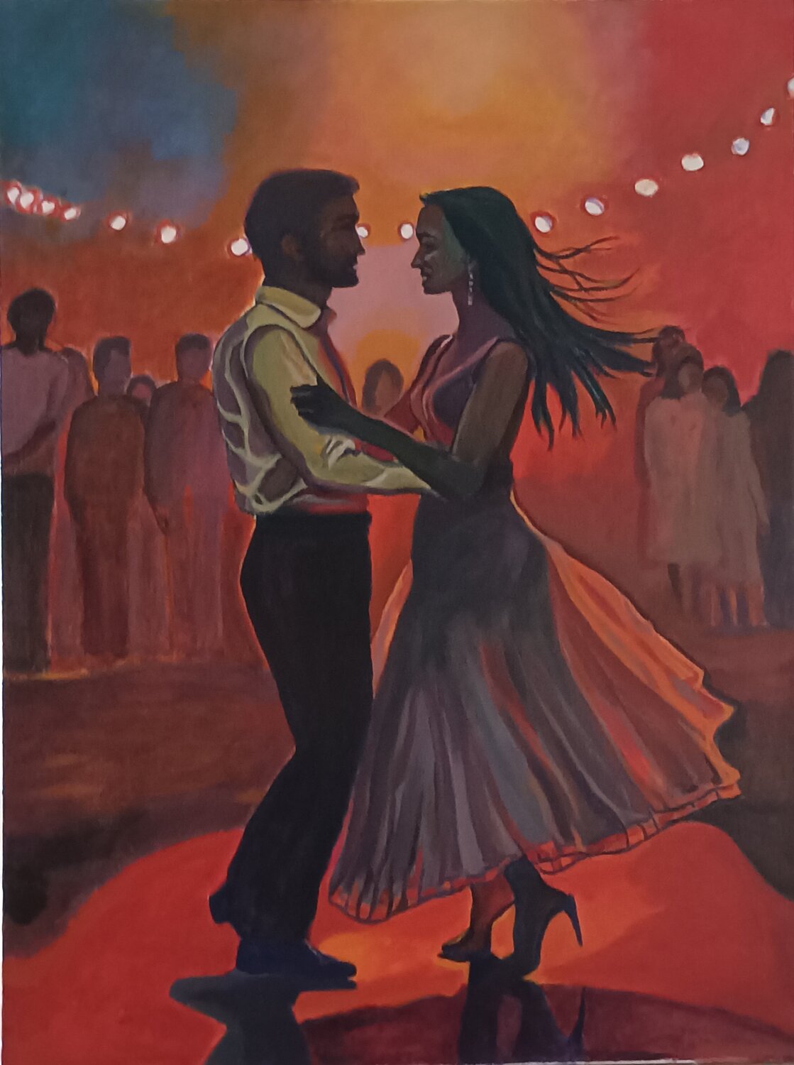 Dancing Luigi Abbiati Original painting for sale