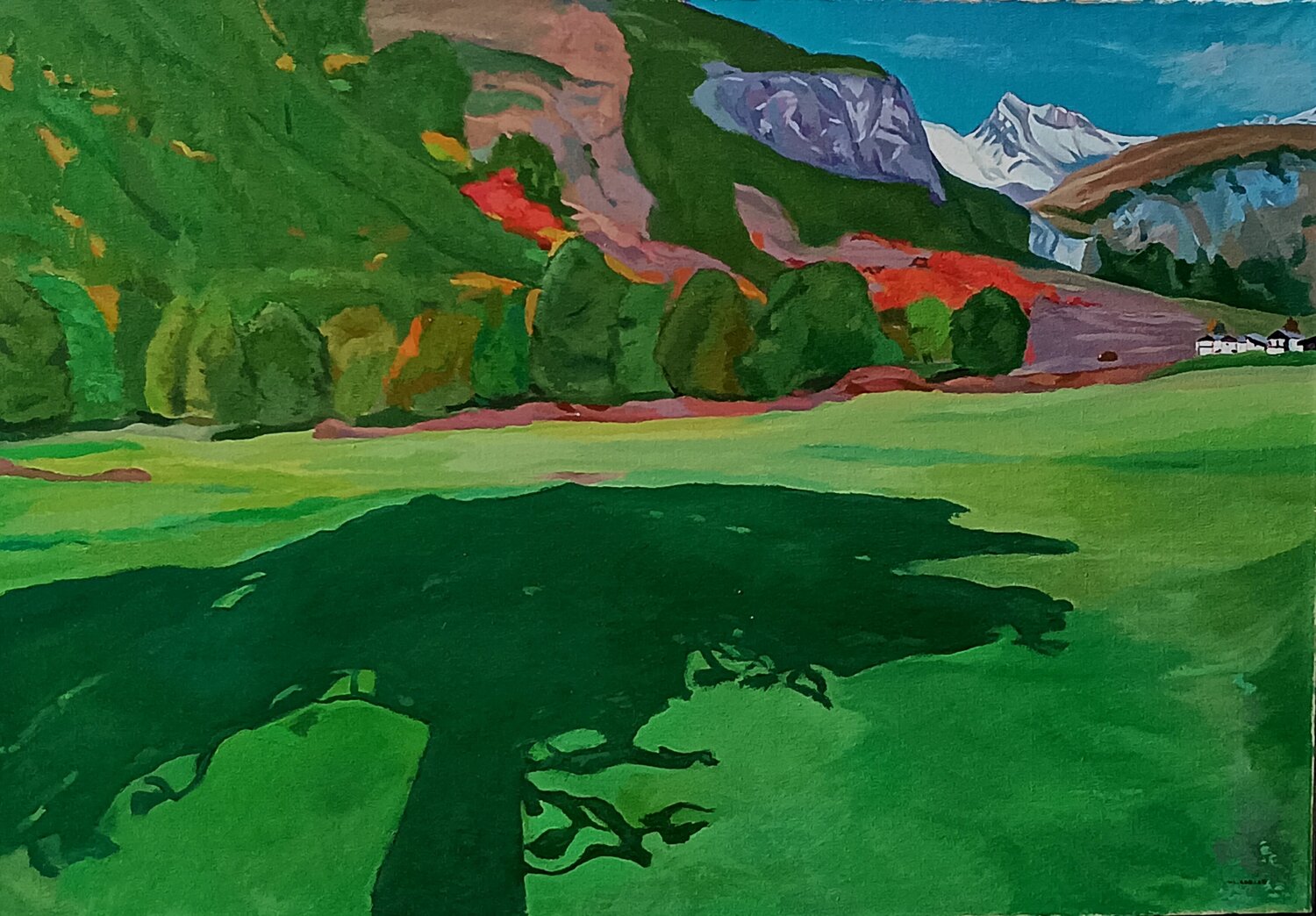 L'Ombra Luigi Abbiati Original painting for sale