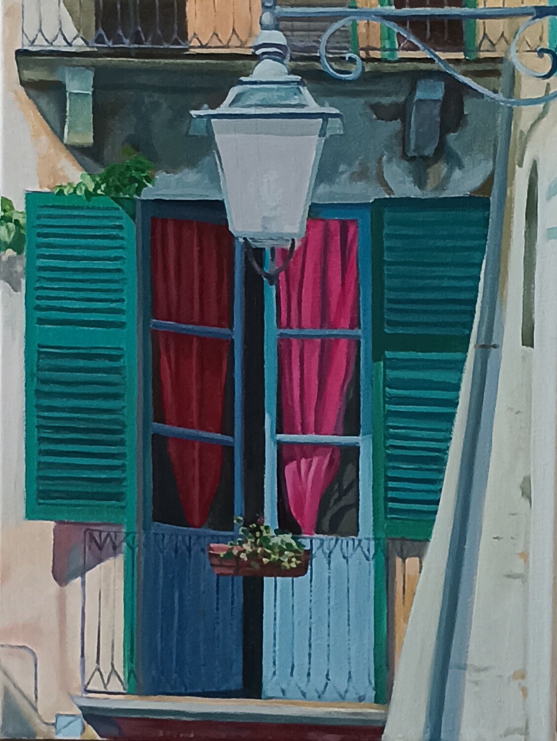 Il Terrazzino Luigi Abbiati Original painting for sale