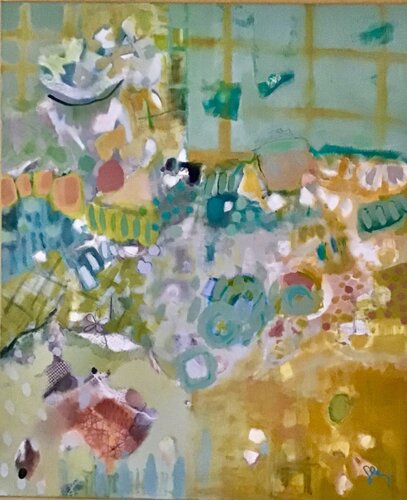 Au dėlà des murs by Sarah Lanyi, Painting for Sale on Select