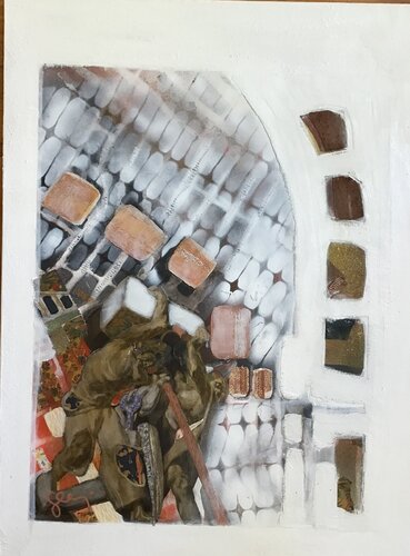 Corner stone by Sarah Lanyi, Painting for Sale on Select