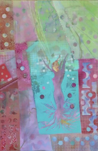 Féminité de la forêt by Sarah Lanyi, Painting for Sale on Select