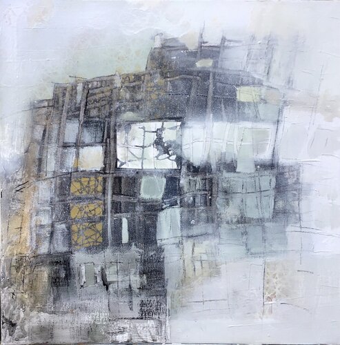 Ce qui tient encore by Sarah Lanyi, Painting for Sale on Select