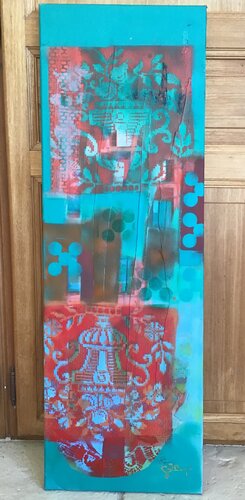 Kilim Mongolie by Sarah Lanyi, Painting for Sale on Select