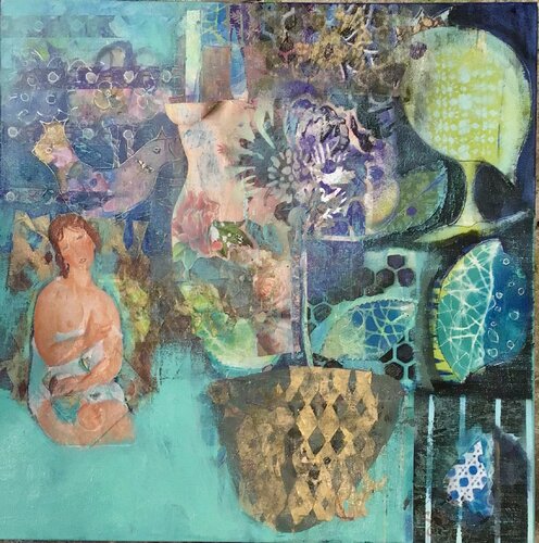 La source en elle by Sarah Lanyi, Painting for Sale on Select