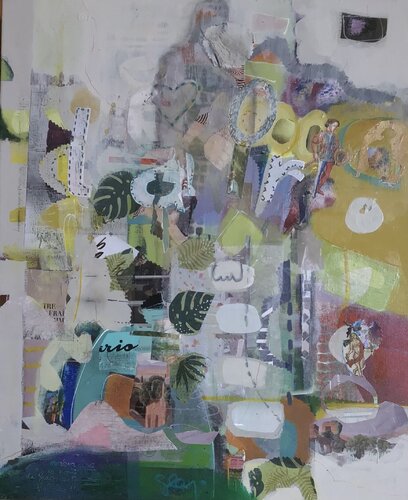 Coeur recousu by Sarah Lanyi, Painting for Sale on Select