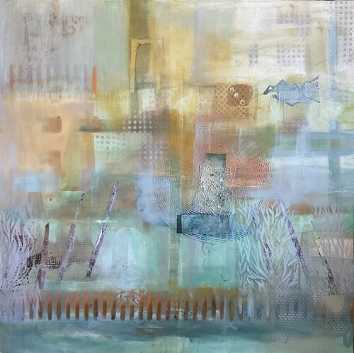 Mėmoire de marais by Sarah Lanyi, Painting for Sale on Select