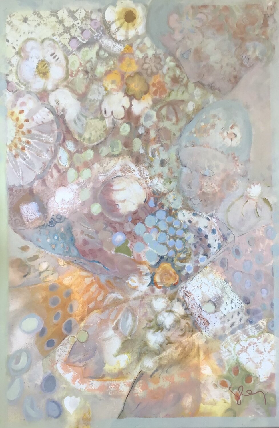 Tendresse Sarah Lanyi Original painting for sale