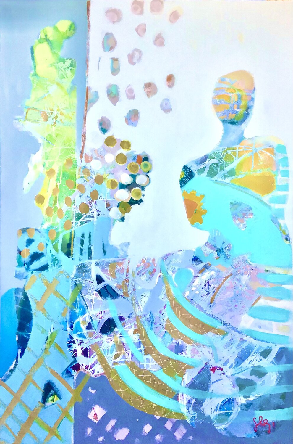 Valse au jardin Sarah Lanyi Original painting for sale