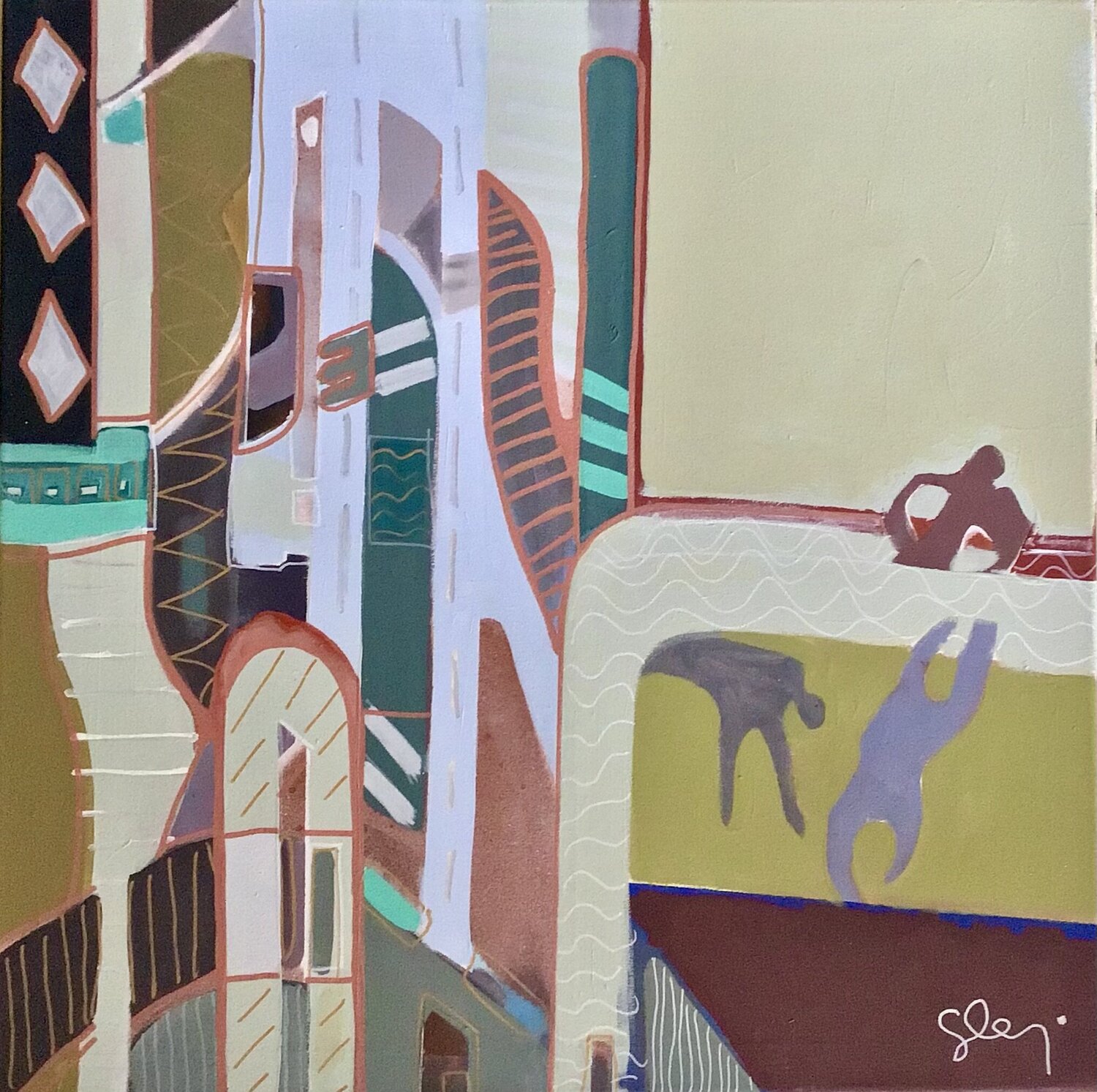 Fantasque Venise Sarah Lanyi Original painting for sale