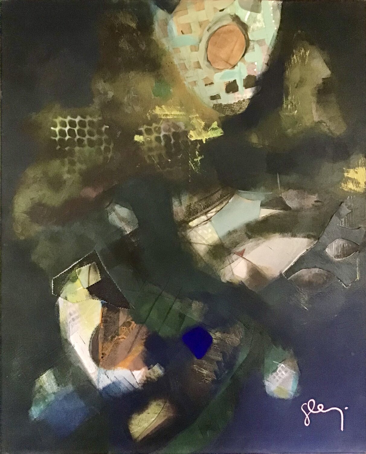 Cut up Sarah Lanyi Original painting for sale