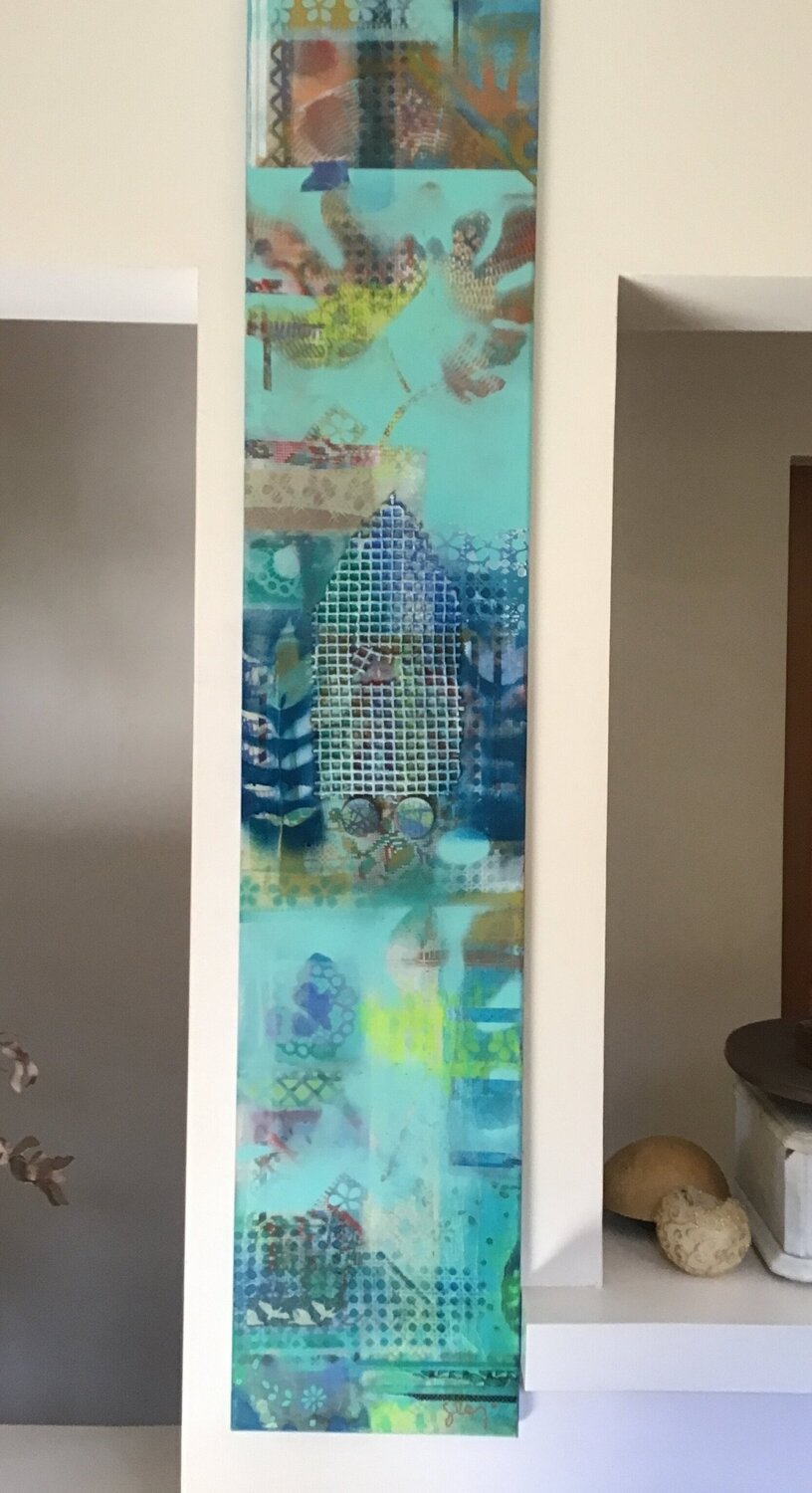 A l’ombre du figuier Sarah Lanyi Original painting for sale