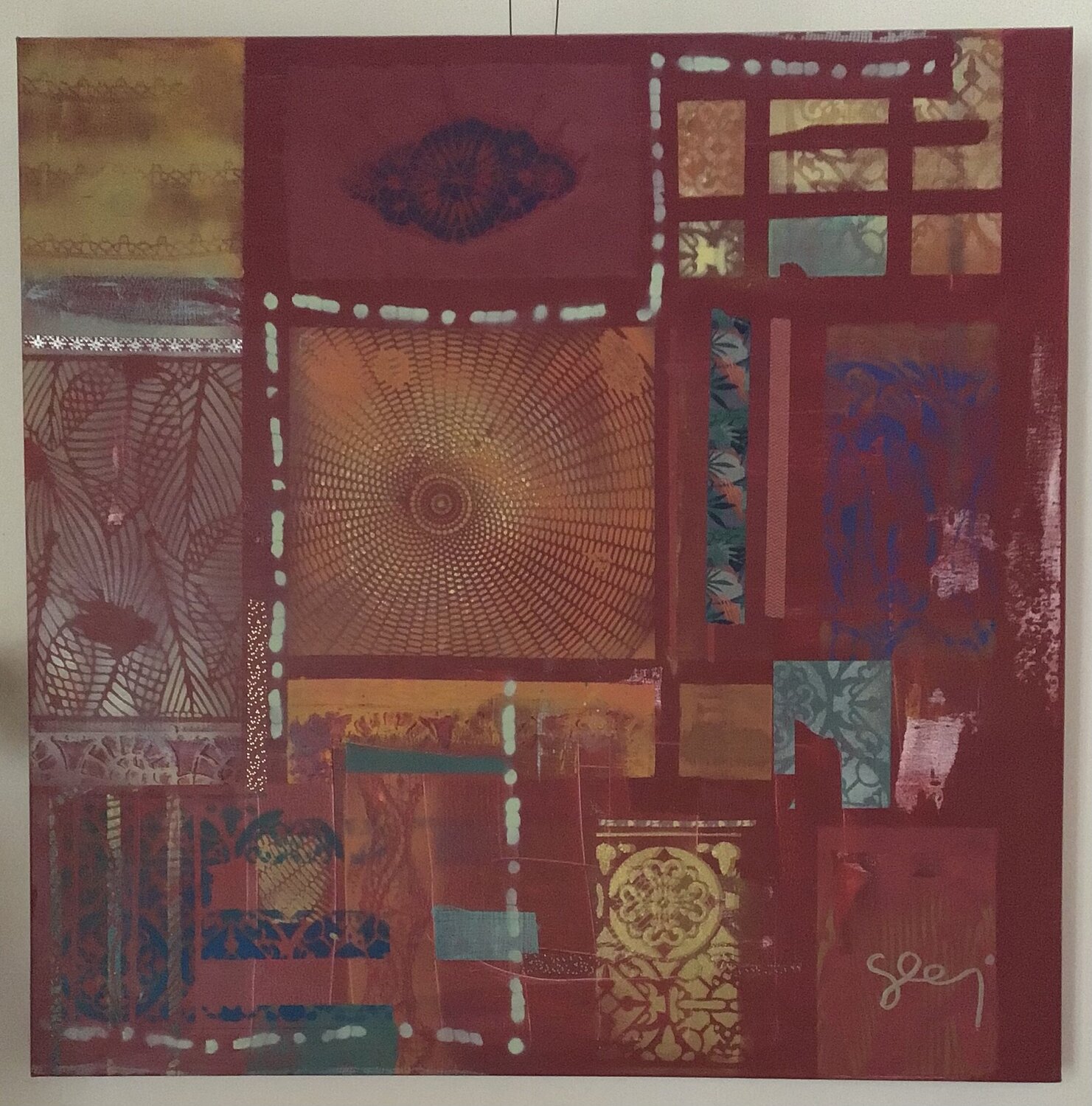 La maison du feu Sarah Lanyi Original painting for sale