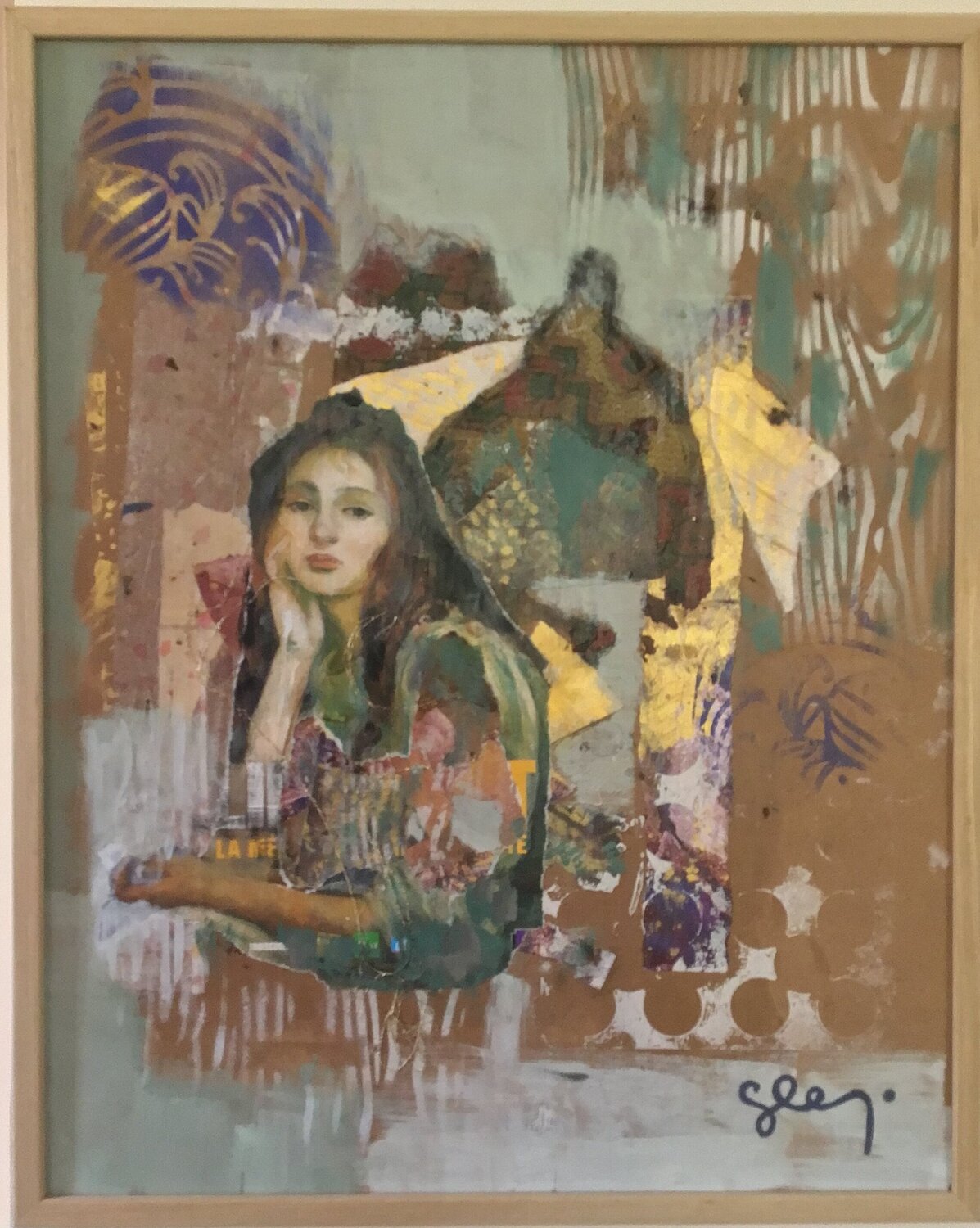 La part invisible Sarah Lanyi Original painting for sale