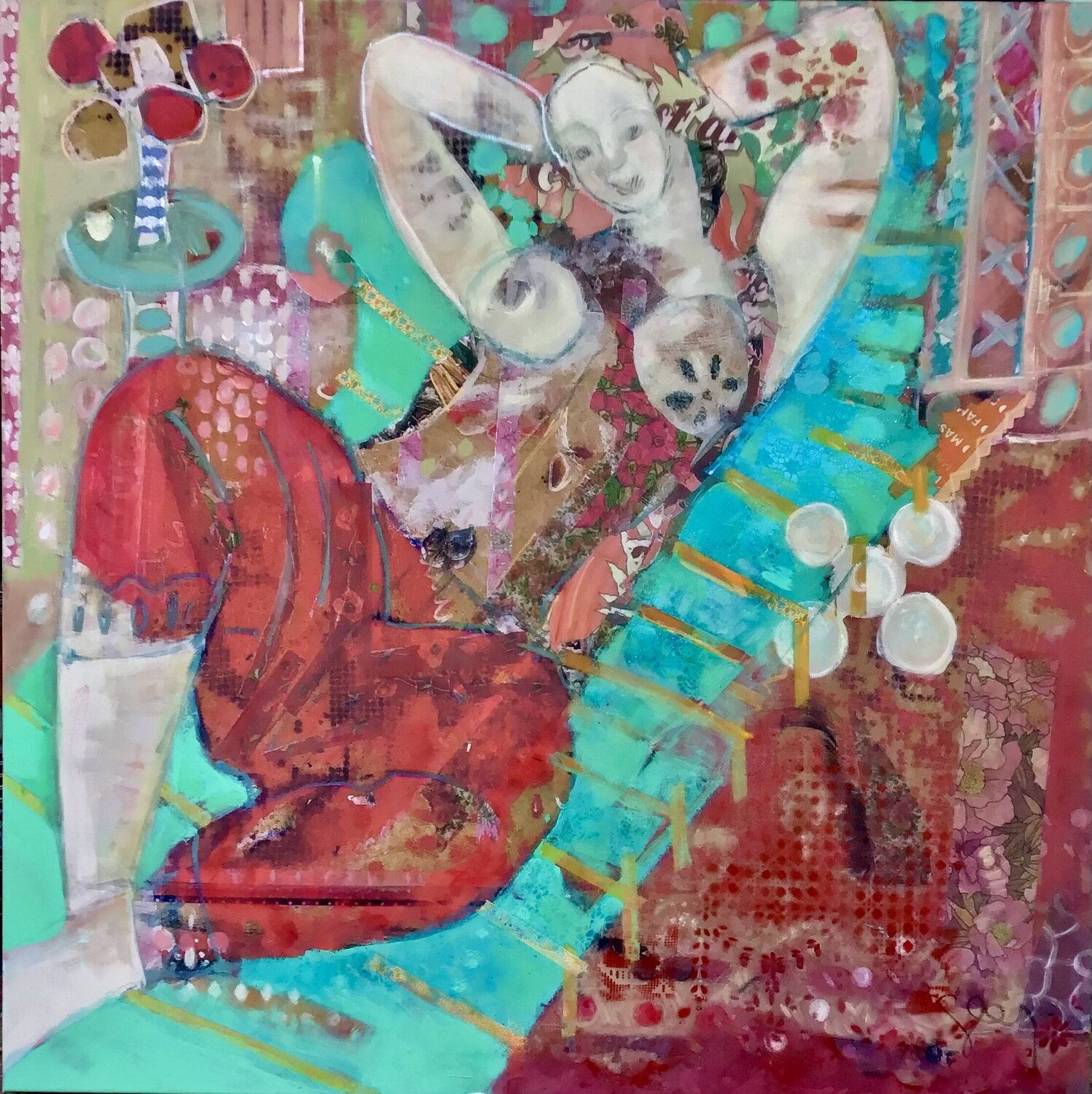 Le théâtre intérieur Sarah Lanyi Original painting for sale