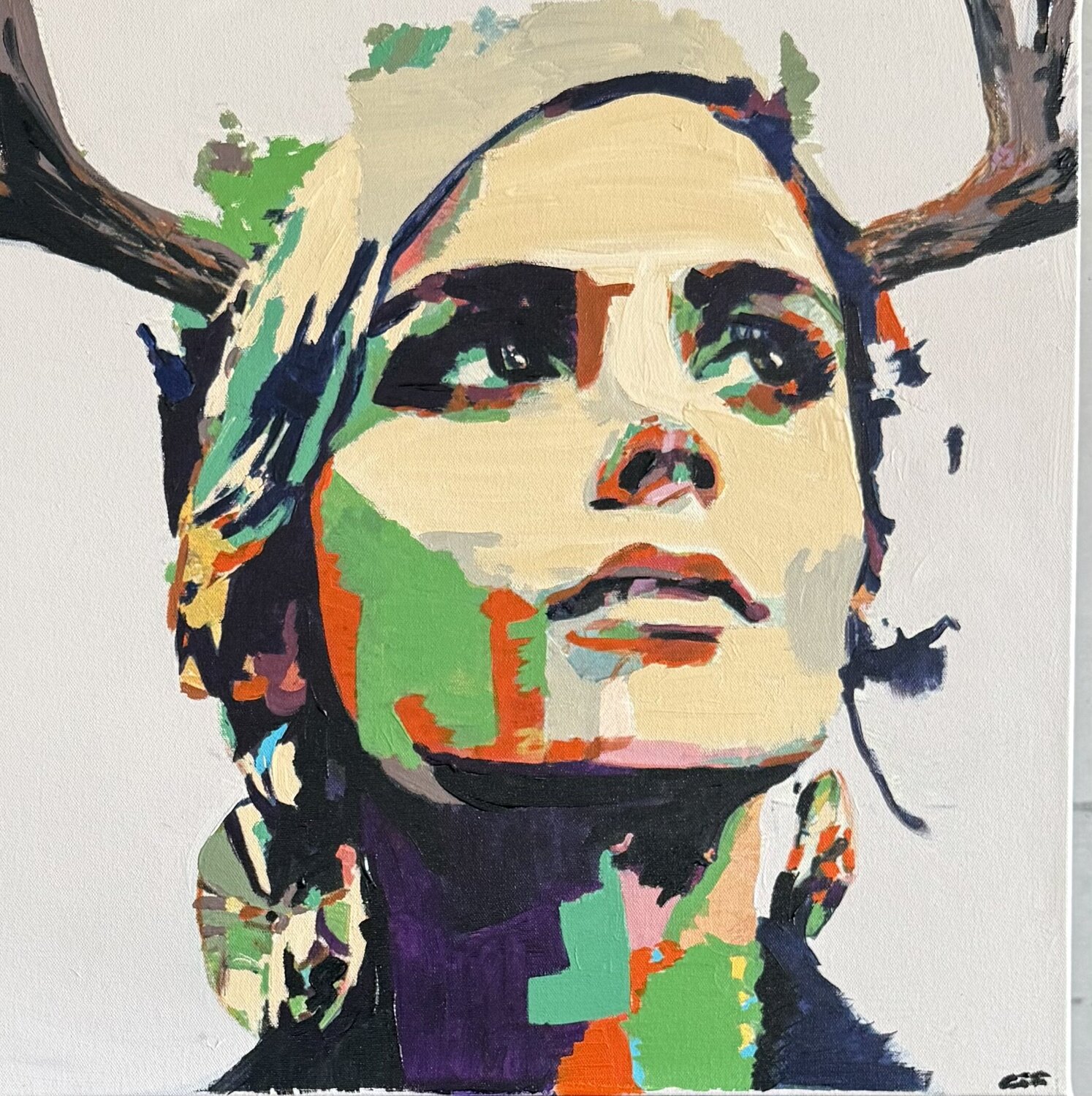 WILD WOMAN Claudia Sauter Original painting for sale