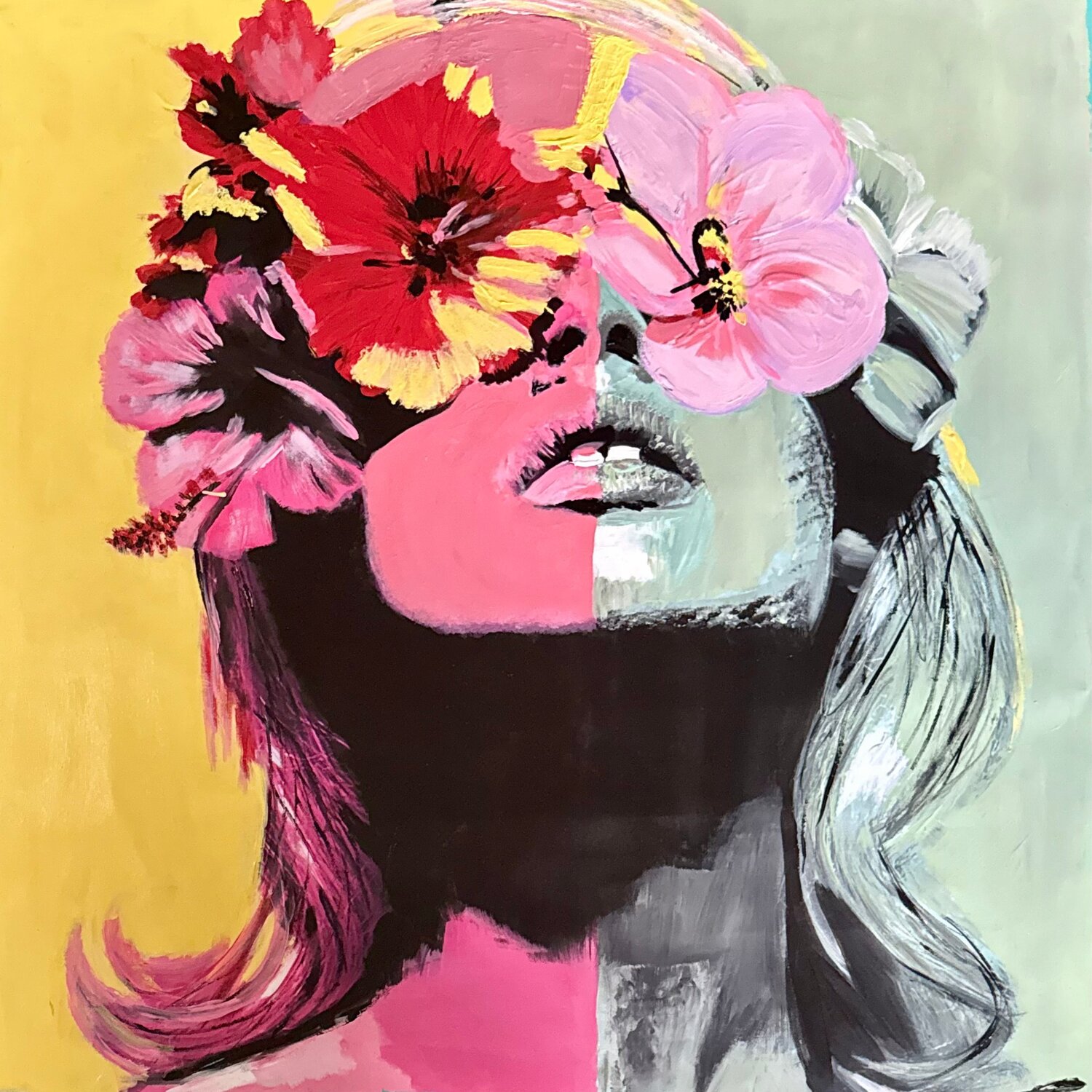 EXOTIC BEAUTY Claudia Sauter Original painting for sale