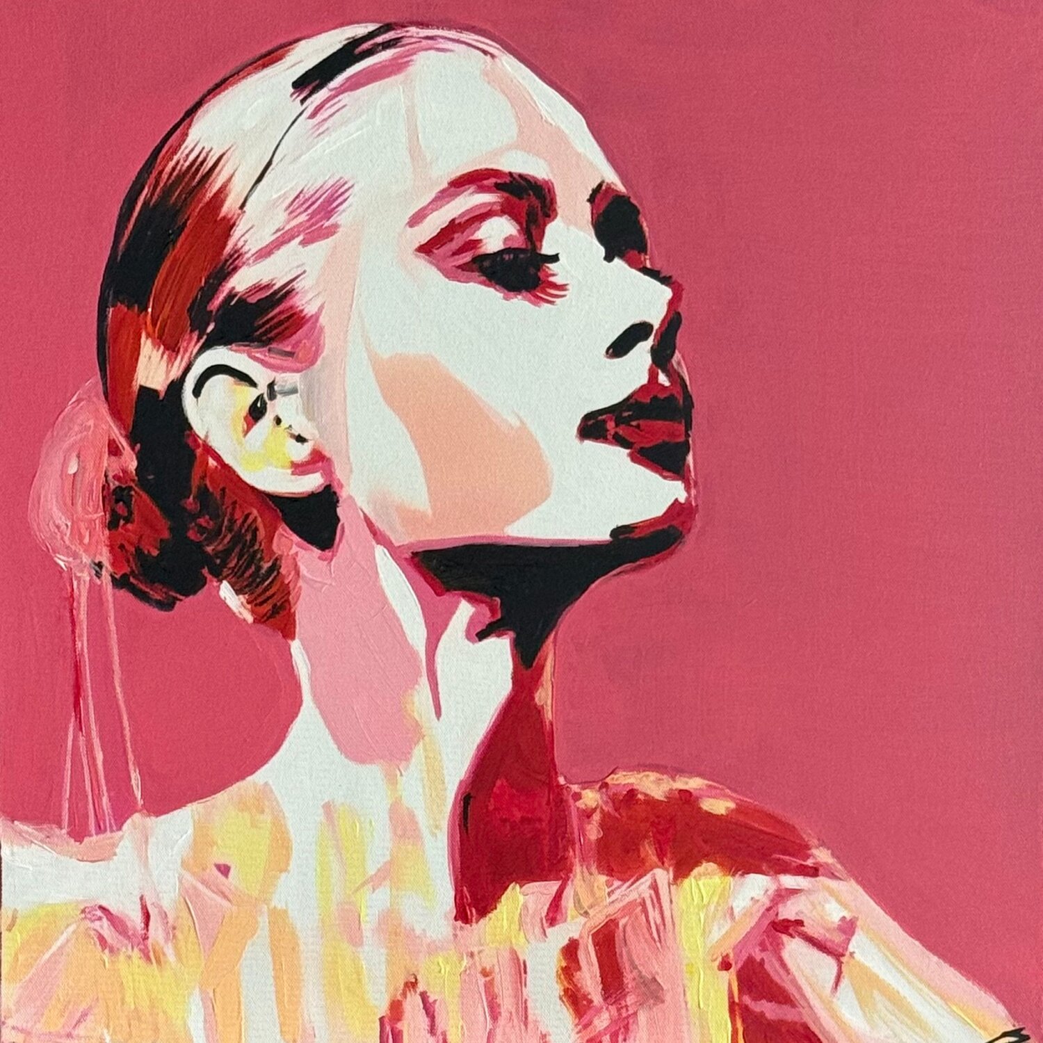 DANCING IN THE NIGHT Claudia Sauter Original painting for sale
