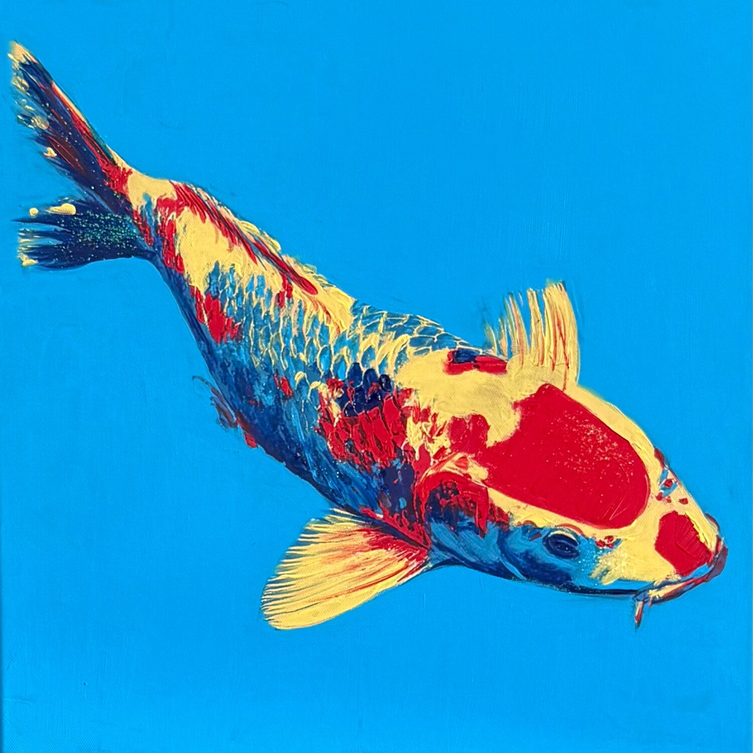 KOI BRINGS HOPE Claudia Sauter Original painting for sale