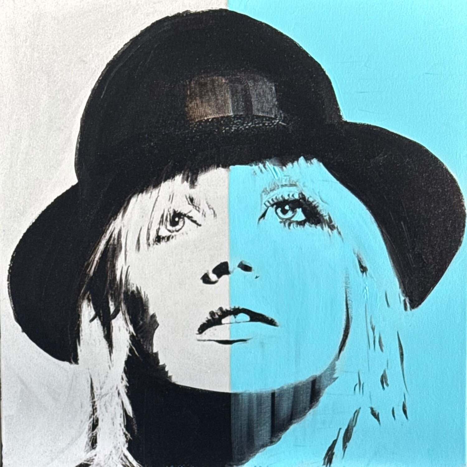 DOWNTOWN GIRL Claudia Sauter Original painting for sale