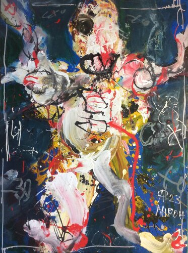 Merry fellow by Aliaksandr Falei, Painting for Sale on Select
