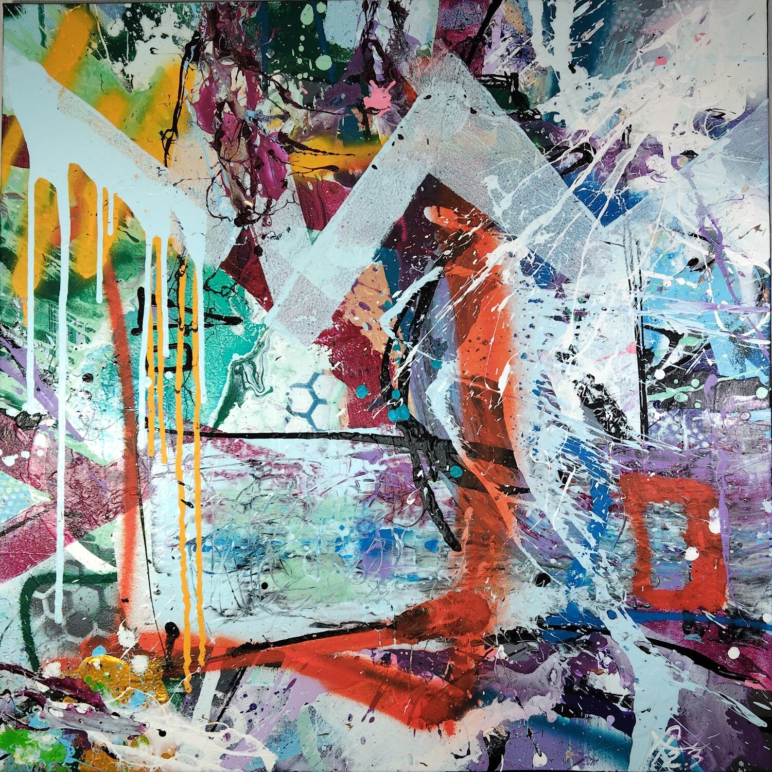 MOUNTAINVIEW Florian Tillack Original painting for sale