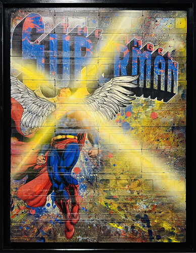 Superman the Angel by ELLE ZETA, Painting for Sale on Select