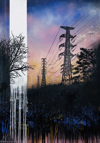 Dripping Autumn by ELLE ZETA, Painting for Sale on Select