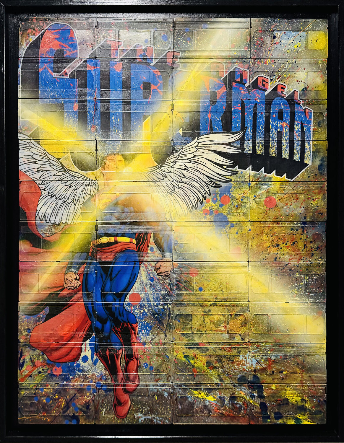 Superman the Angel ELLE ZETA Original painting for sale