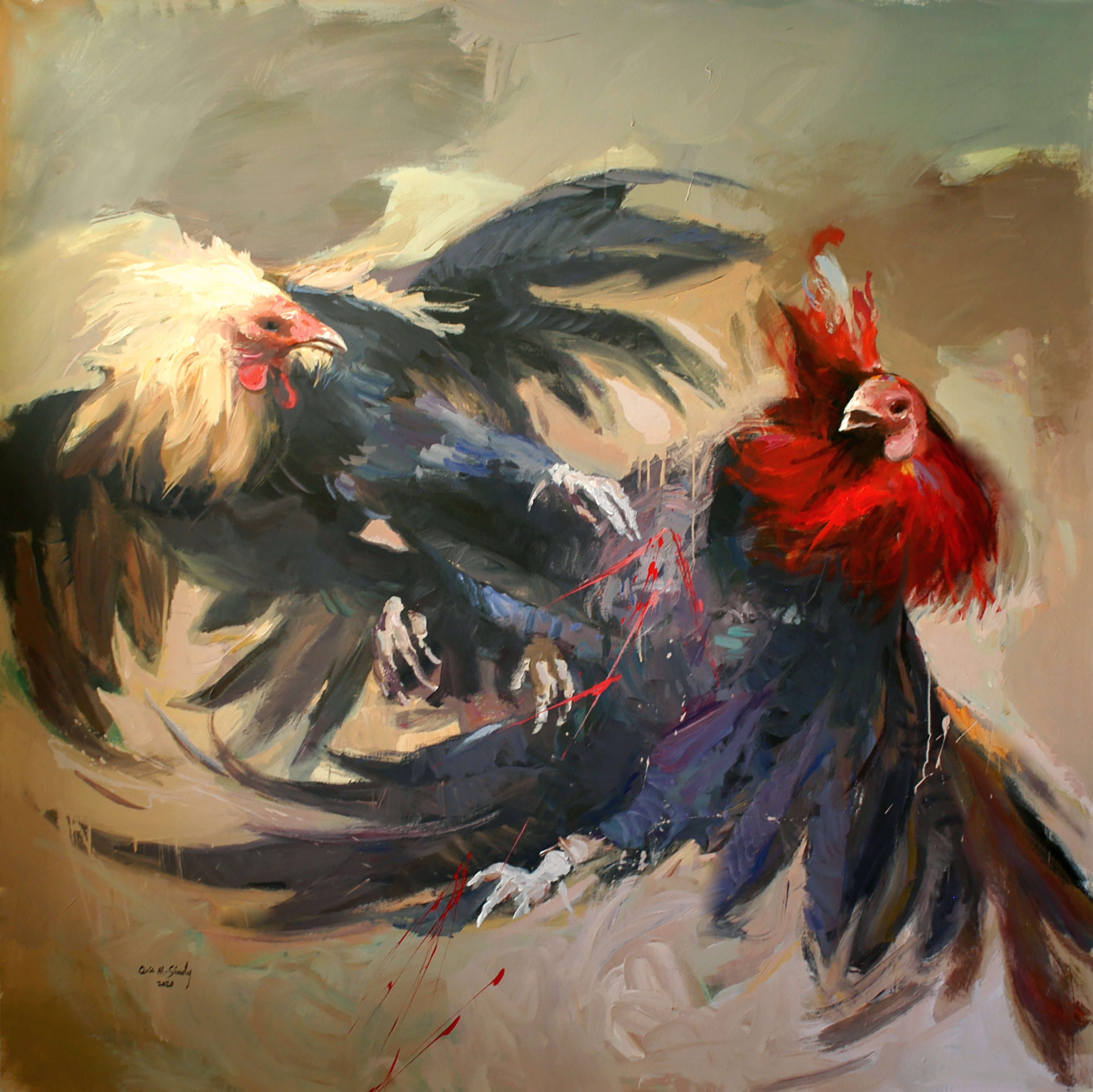 Topic Roosters paintings