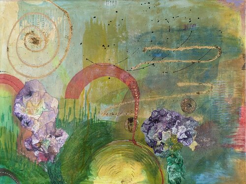 Spirale der Natur by Tatiana Guennewig, Painting for Sale on Select