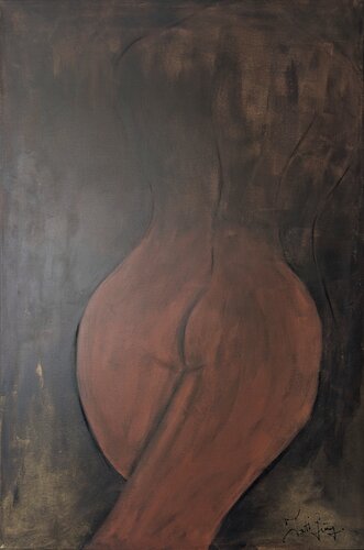 Schwere – Serie Zwischen Raum und Haut by Tatiana Guennewig, Painting for Sale on Select