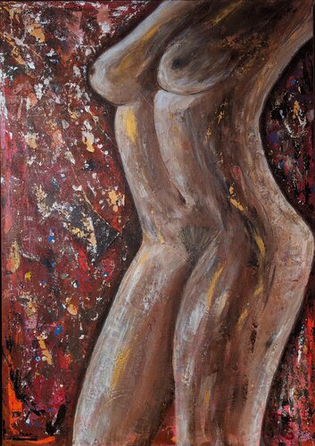 Spannung – Serie Zwischen Raum und Haut by Tatiana Guennewig, Painting for Sale on Select