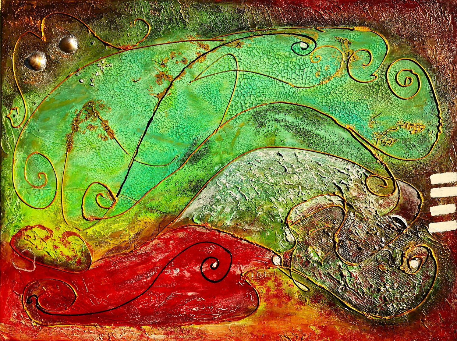Muschel Tatiana Guennewig Original painting for sale