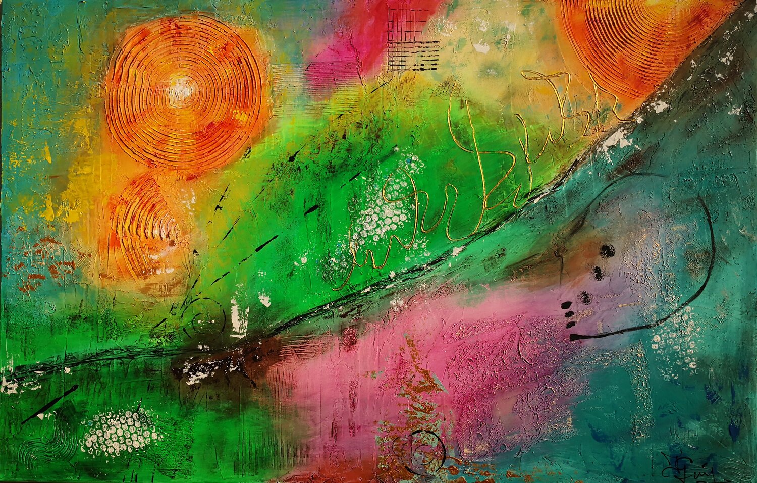 The Way to Happiness Tatiana Guennewig Original painting for sale