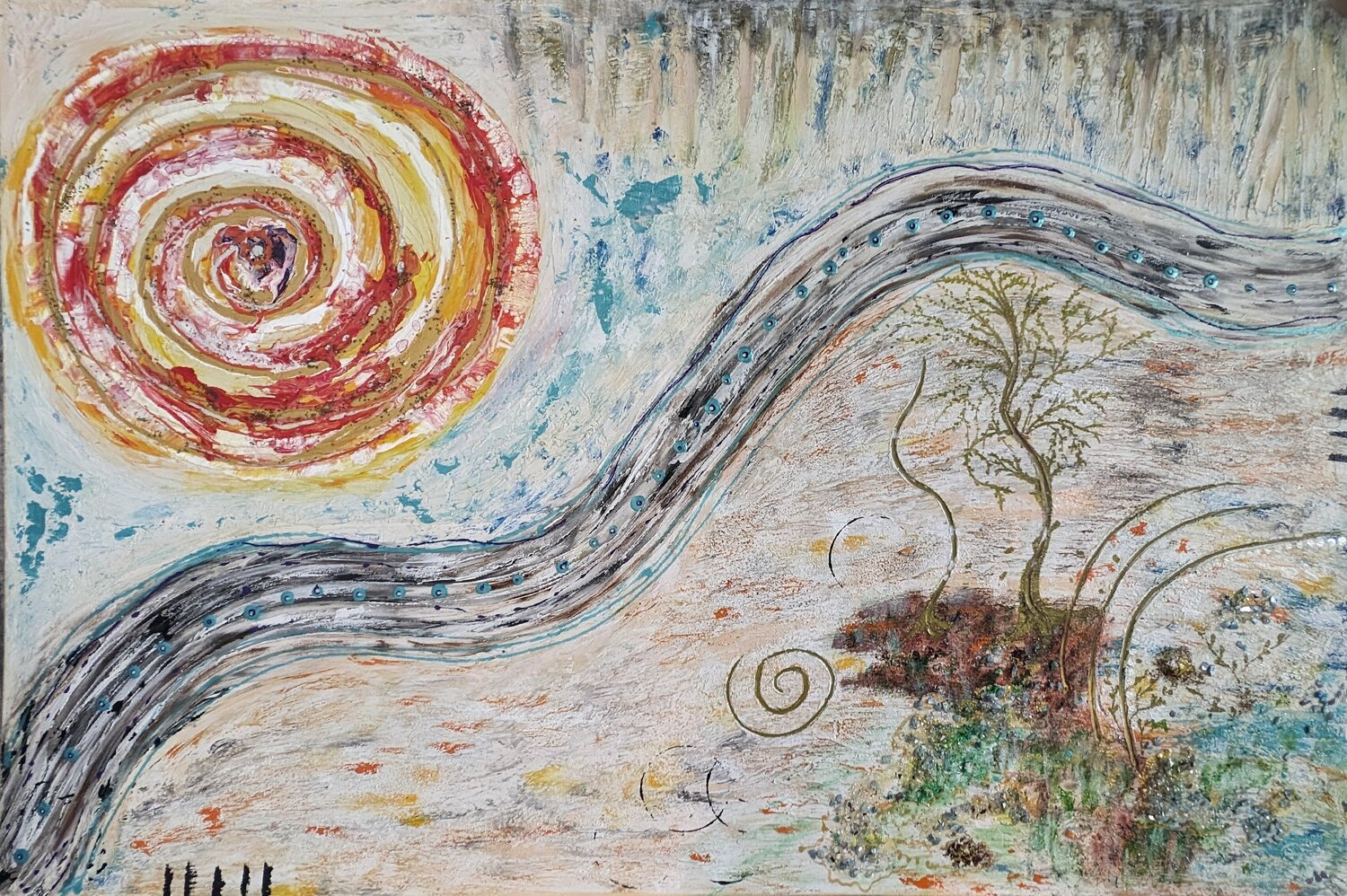 Wilde Eleganz Tatiana Guennewig Original painting for sale