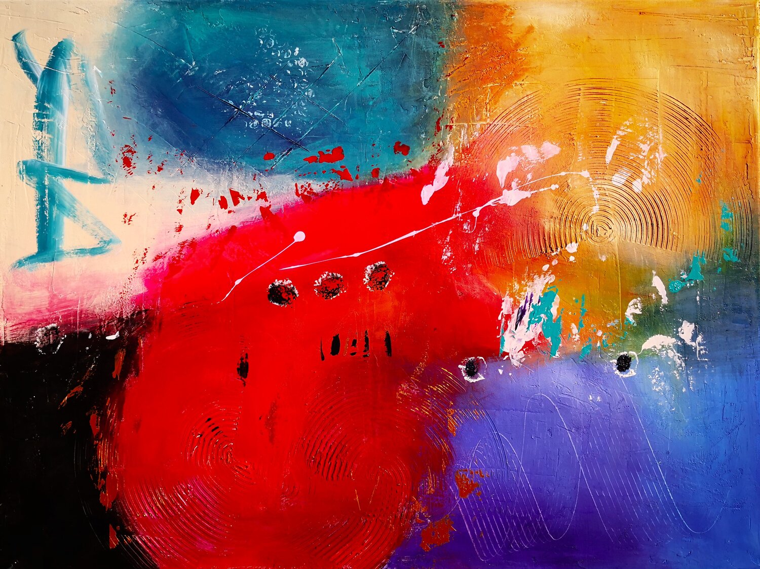 Innere Motivation Tatiana Guennewig Original painting for sale