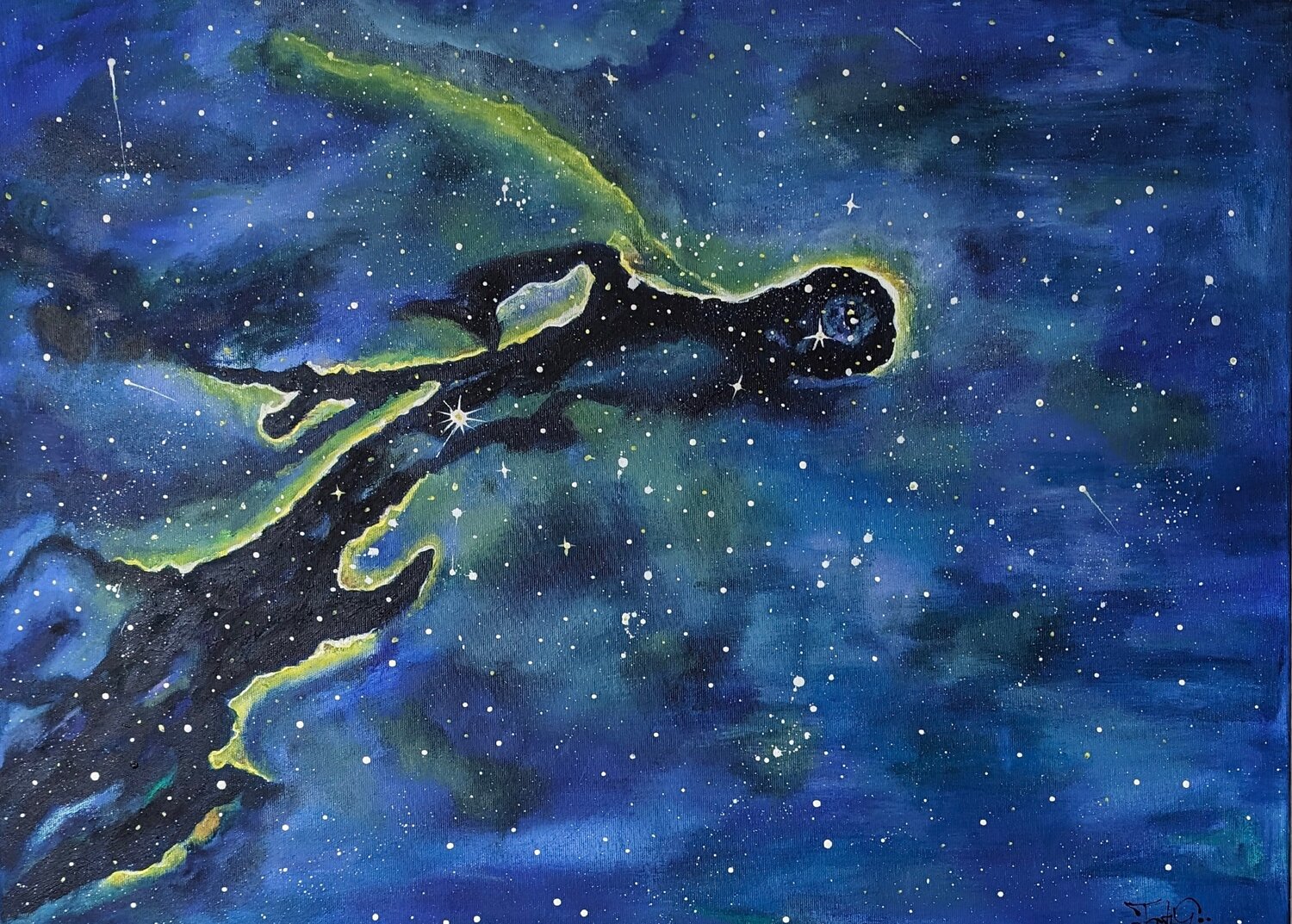 Nebula Tatiana Guennewig Original painting for sale