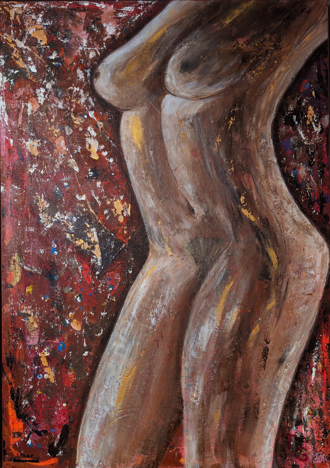 Spannung – Serie Zwischen Raum und Haut Tatiana Guennewig Original painting for sale