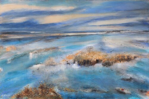 Terra Australis - Zwischen Wasser und Licht by Andrea Finck, Painting for Sale on Select