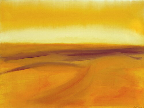 Wüstenlandschaft, gelb by Andrea Finck, Painting for Sale on Select
