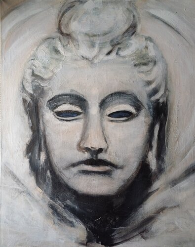 Buddha Gandhara von Andrea Finck, Malerei kaufen auf Select