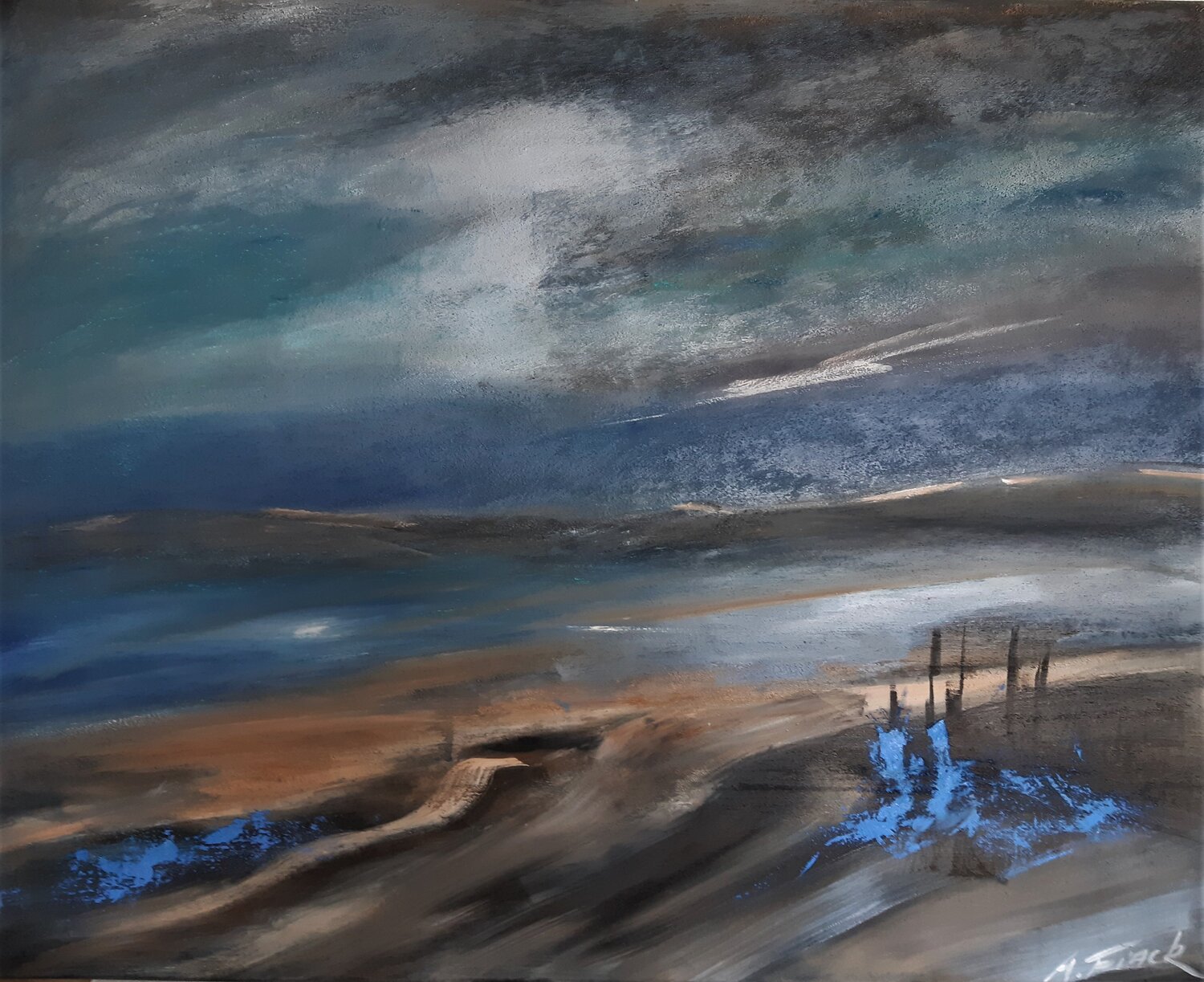 Nordsee - Küste der Stille Andrea Finck Original painting for sale