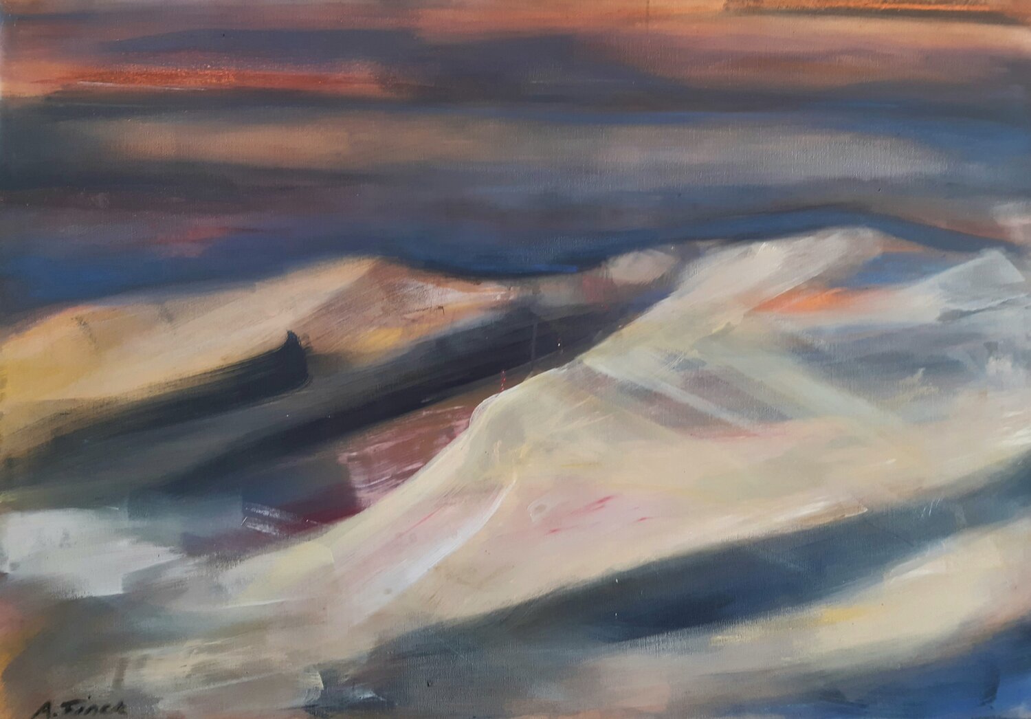 Sahara Andrea Finck Original painting for sale