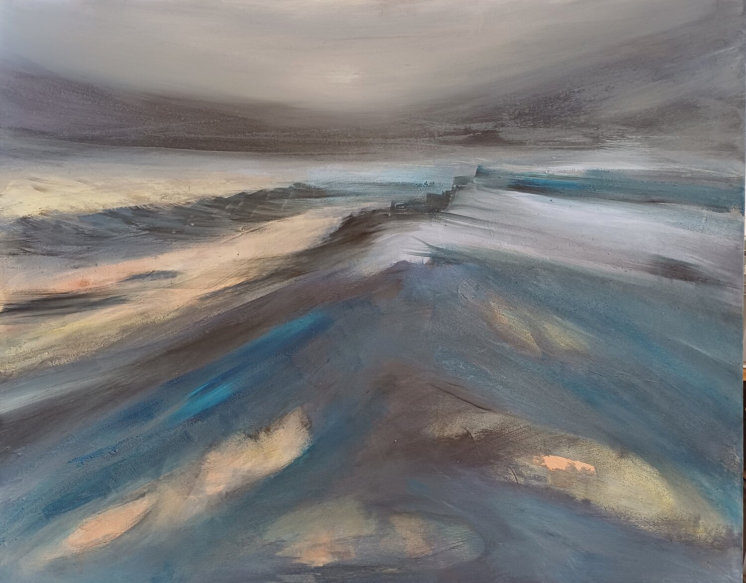Gezeiten Andrea Finck Original painting for sale