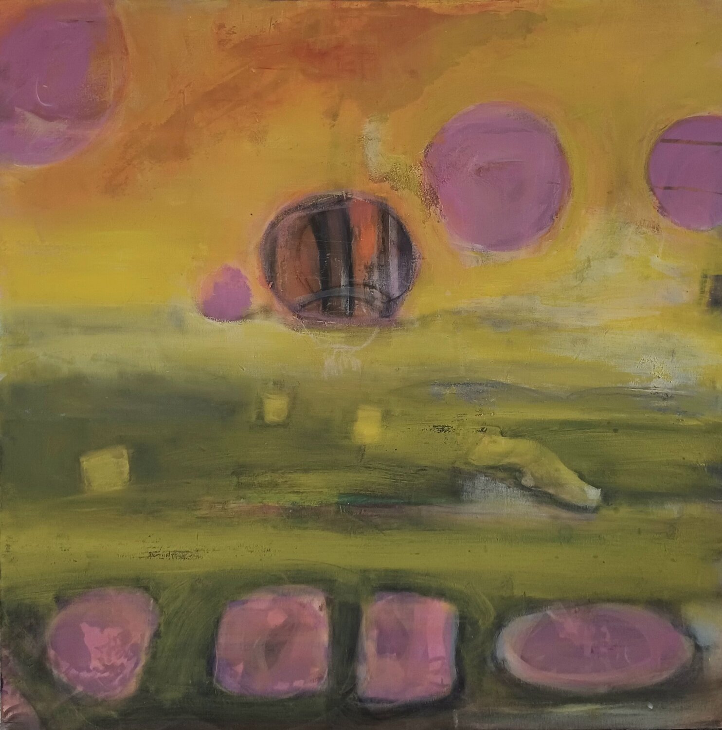 Imaginäre Sphären Andrea Finck Original painting for sale