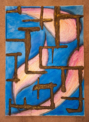 „The Structure of Chaos“ by Valentina Jurčić, Painting for Sale on Select