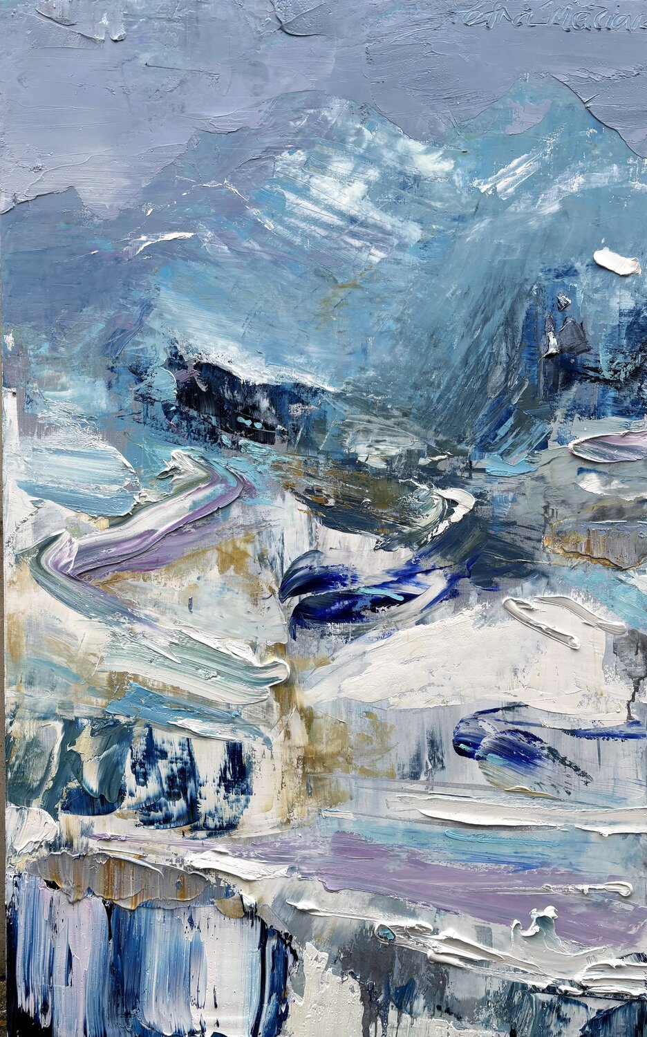 My cold mountains Petra Marian Original painting for sale